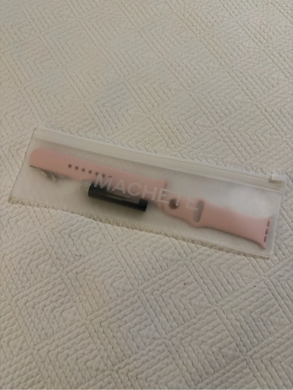 Pink Silicone Smartwatch Band - Compatible Replacement